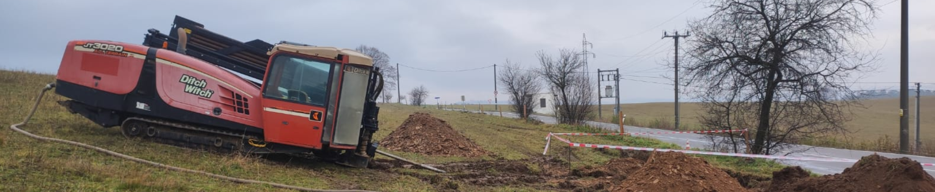 Bezvýkopová výstavba vodovodu a tlakové kanalizace